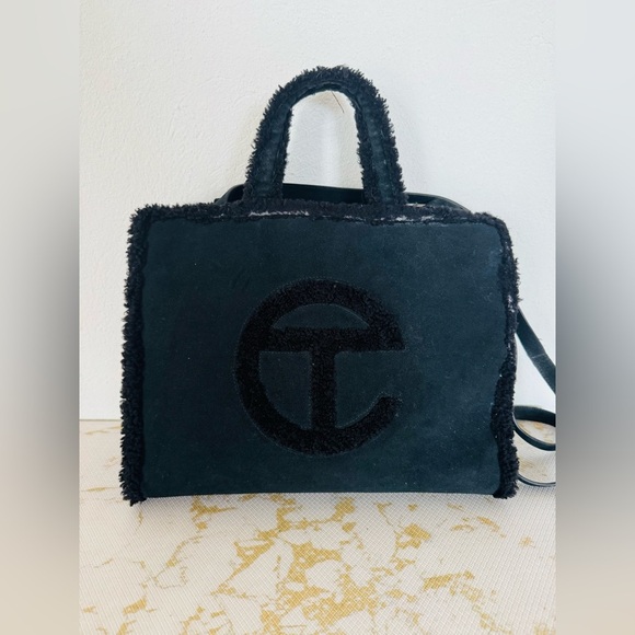 UGG x TELFAR Handbags - 🔥🔥FINAL CLEARENACE 🔥🔥 UGG x TELFAR Black Suede Leather Tote Bag